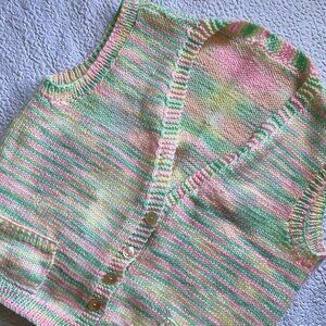 Handmade Rainbow Sweater Vest